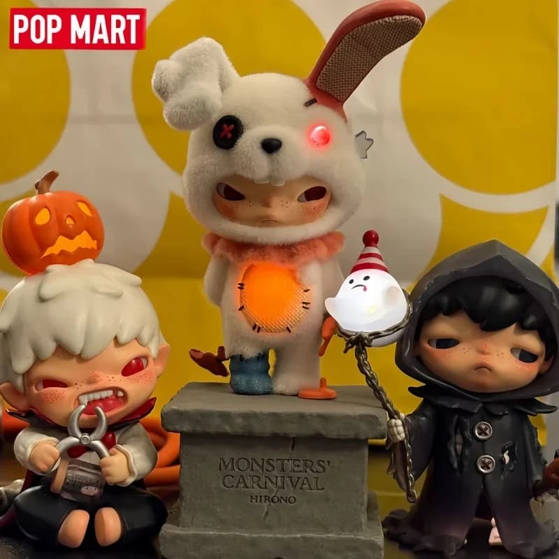 POPMART Hirono Monsters' Carnival Series Blind Box, Desktop Scene Decoration Toys Models Mystery Box Birthday Gifts