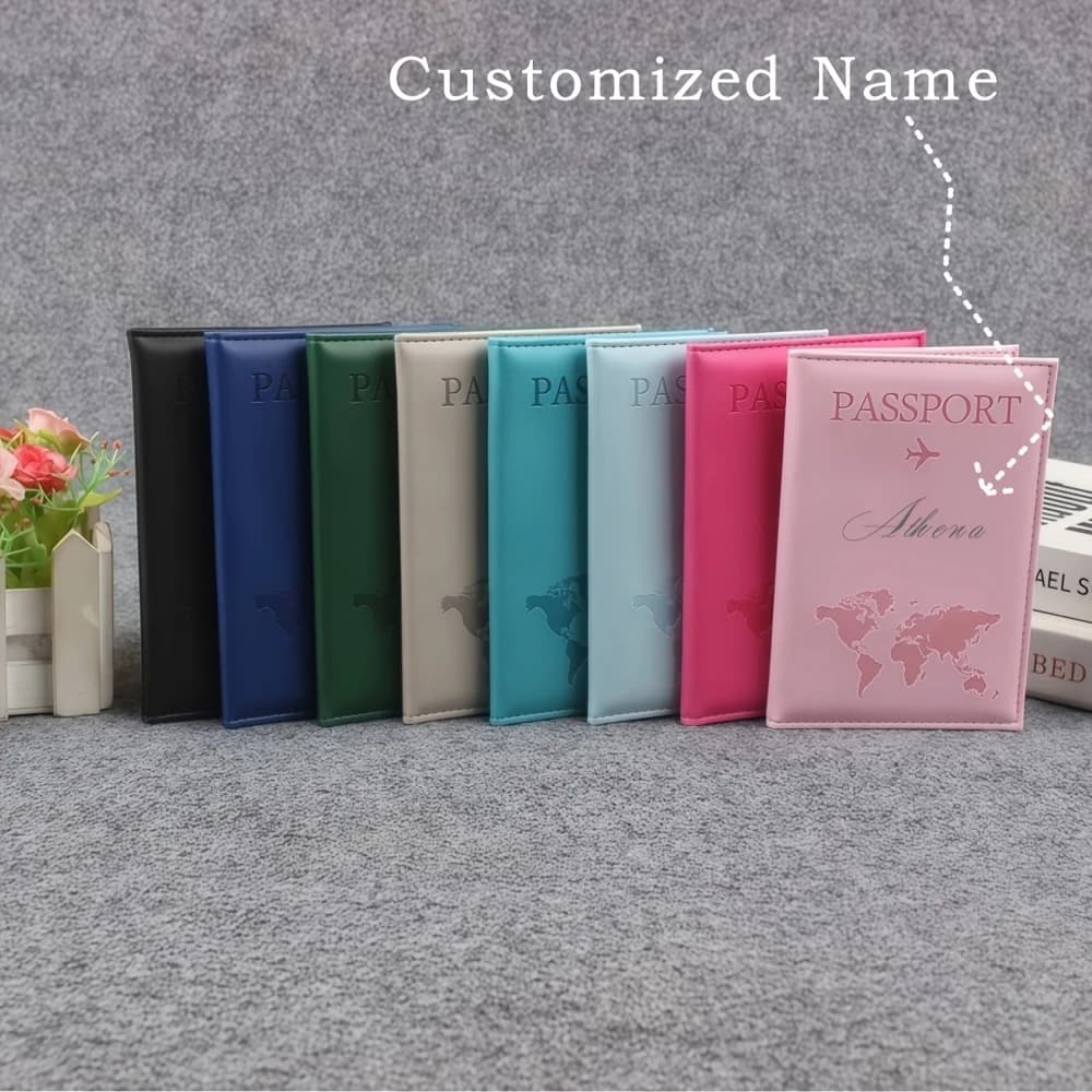 Customizable Portable Multifunctional Passport Holder with Personalized Laser Customization
