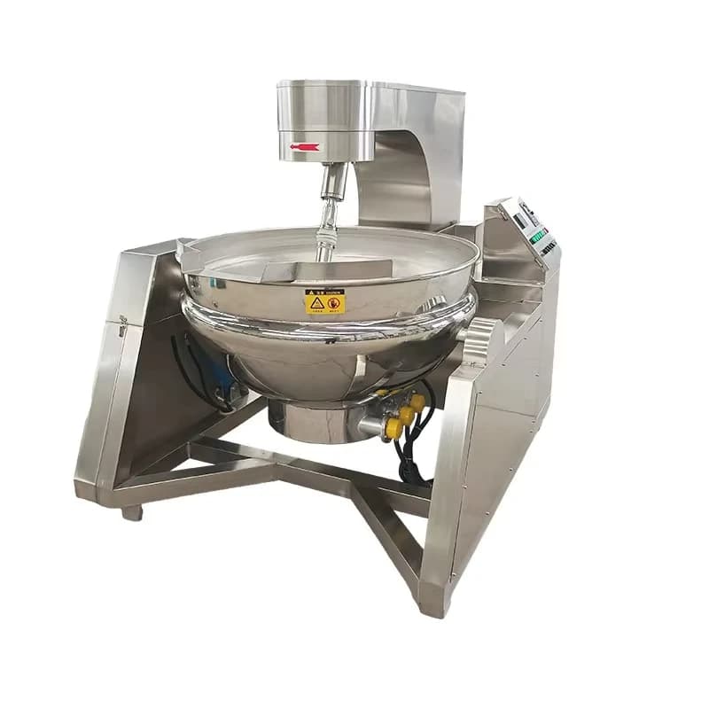 Commercial Fully Automatic Planetary Motor Stir-Fry Pan Peanut Butter Hot Pot Base Beef Sauce Maker 100L-1000L Efficient Durable