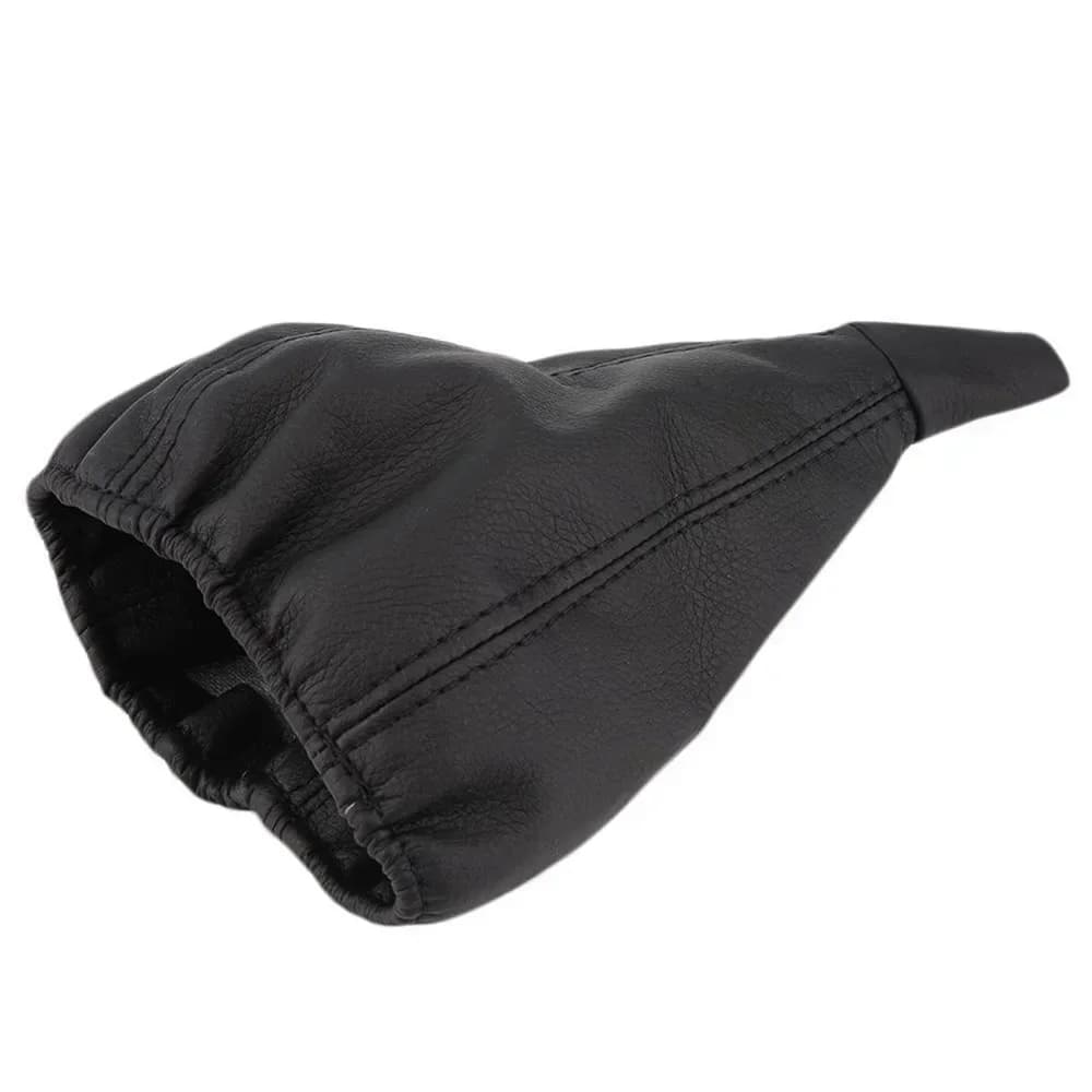 1pc Car Gearbox Handle Protection Interior Accessories PU Leather Car Gear Shift Stick Gaiter Boot Dust-Proof Cover Black