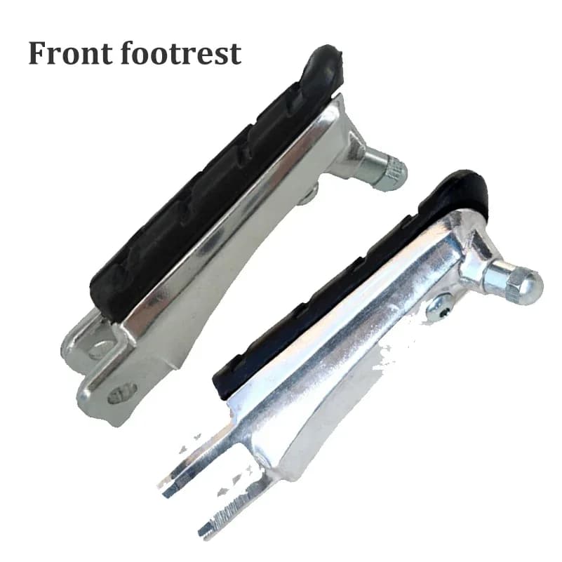 1 set Moto Pedane Anteriori Pedane Pedali Neri Per Honda CB250 CBR600F CB600F NC700 Hornet 250 600 Gomma di Alluminio