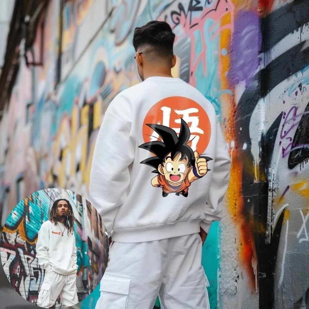 Felpa da uomo Dragon Ball Son Goku Japan Anime Felpa con cappuccio Primavera e autunno Ragazzi Y2k per bambini Abito genitore-figlio a maniche lunghe