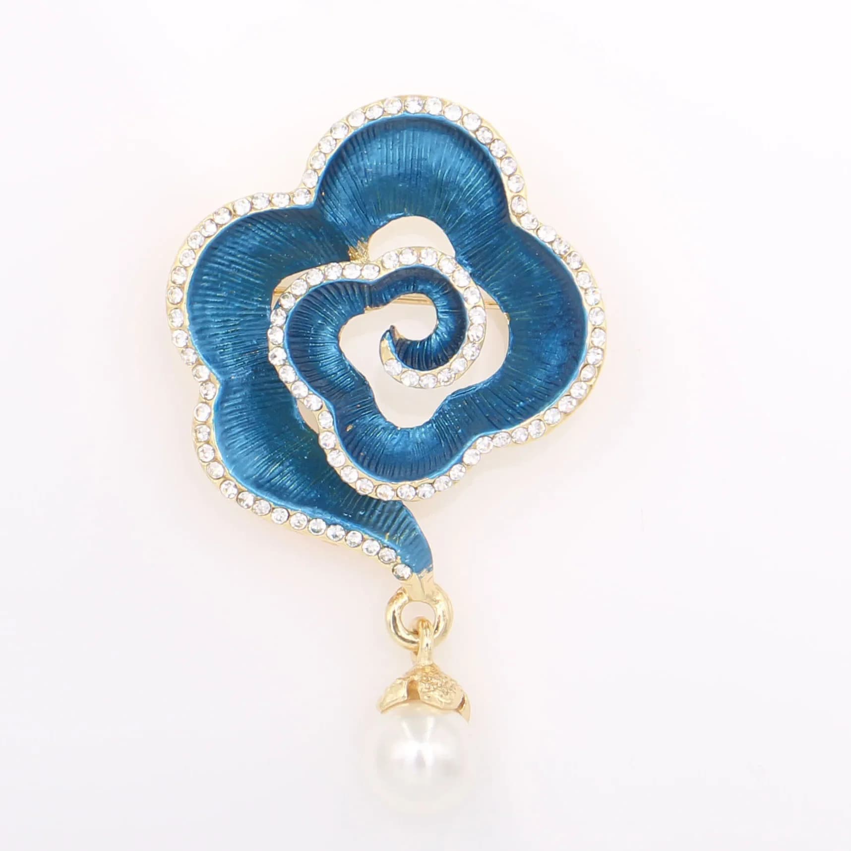 2 Pcs/bag High Quality Fashion Drop Tassel Pearl Rhinestone Embellishment Decorative Brooch DIY Clothing Scarf Accessories
