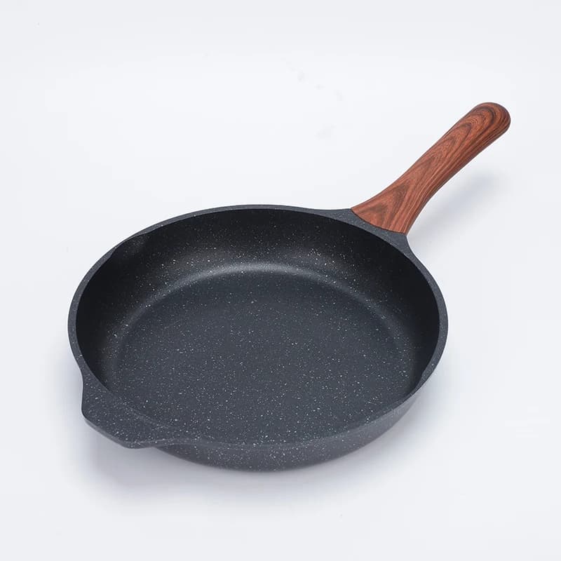 Non-stick, light, die-cast aluminium pan with flat bottom, universal, 10 inches, 11 inches, with induction base, safe pots