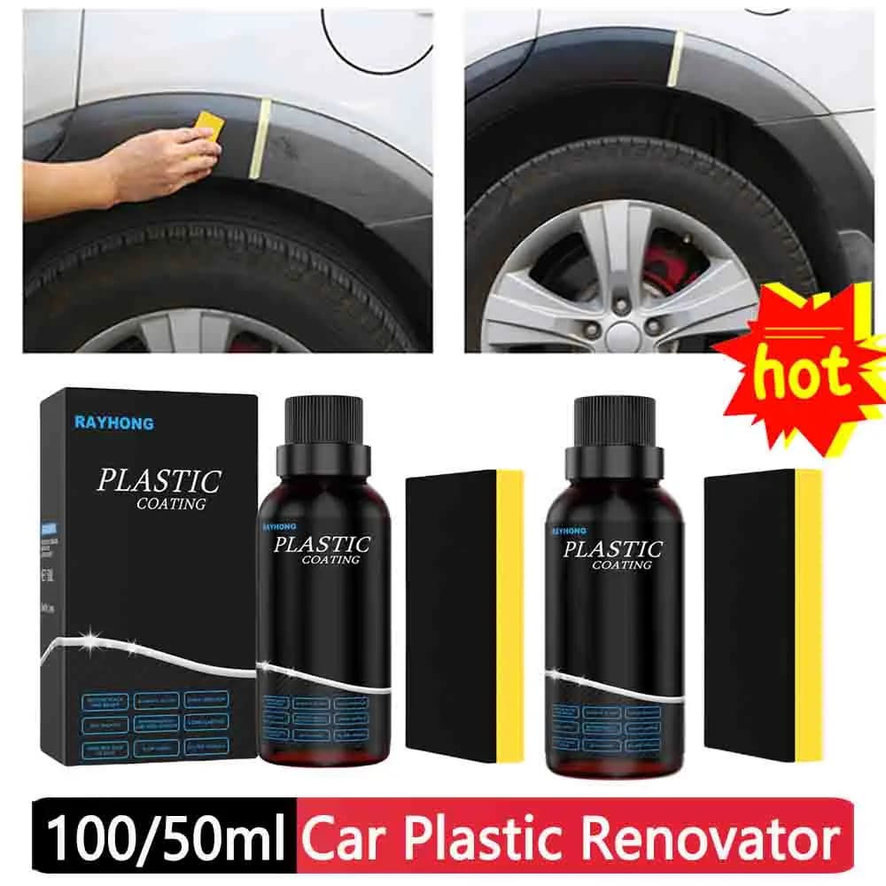 100/50ml Auto Rinnovatore di Plastica Agente di Rivestimento Interno Cruscotto Pannello Cera Lucidatura Agente di Ristrutturazione per la Pulizia Auto restauro