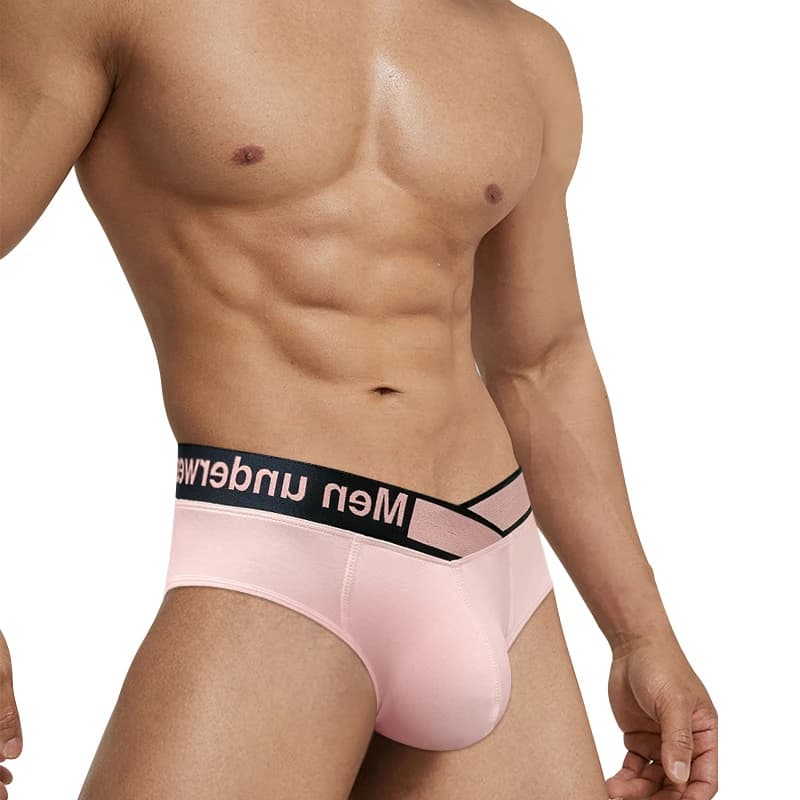 18 Style Modal Men's Underwear Sport Comfort Laser Gradient Belt Low Waist High Fork Ropa Interior Hombre Swimming Briefs Sexy