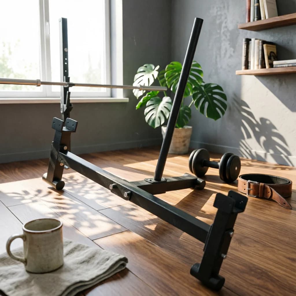 Barbell Plate-Changing Stand Upright Weight Plate Stand Weight Tree Safeguard Pads Long Rectangular