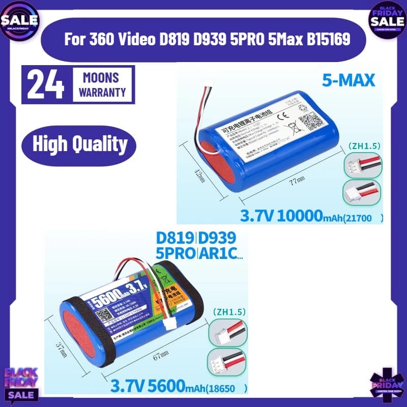 New High Quality for 360 Video D819 D939 5PRO 5Max B15169 Video Doorbell Electronic Cat Eye Intelligent Door Lock Battery