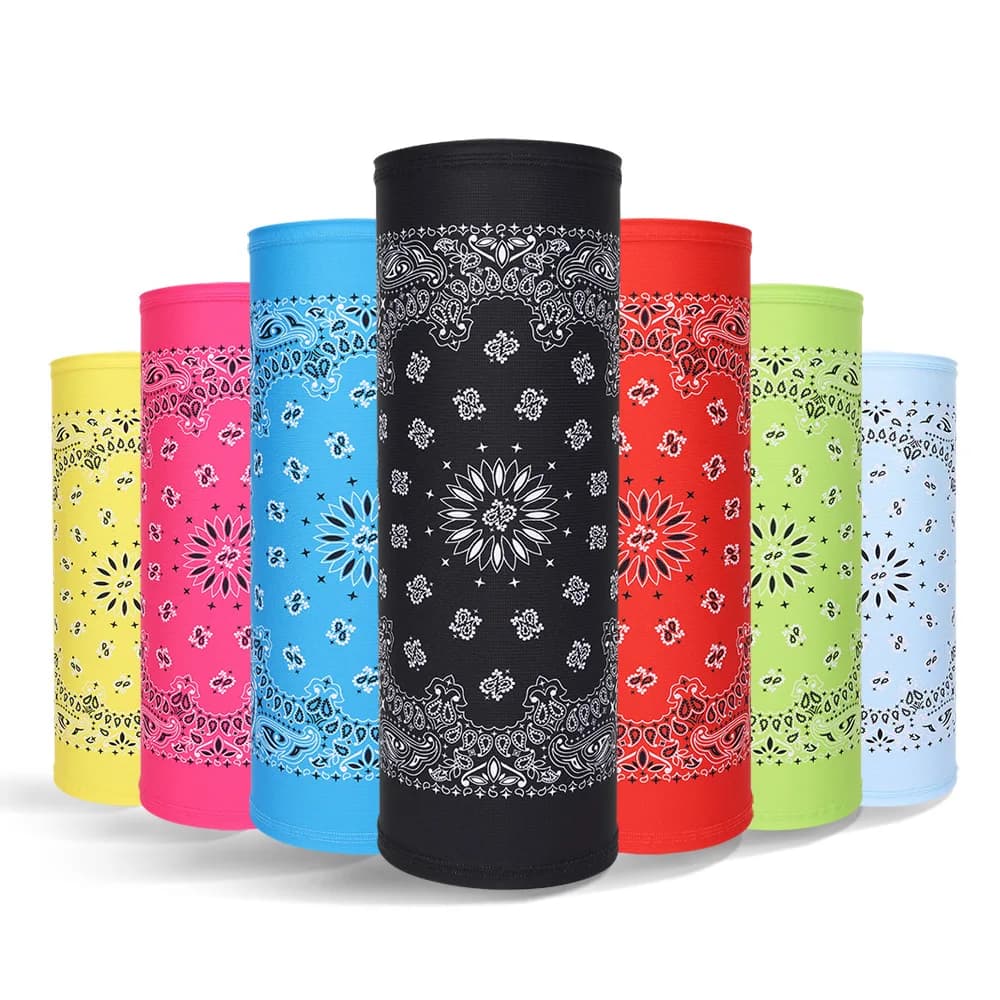 Men's Motorcycle Tube Scarf face cycling Bandana Paisley neck windproof face mask ski helmets cover woman sports band
