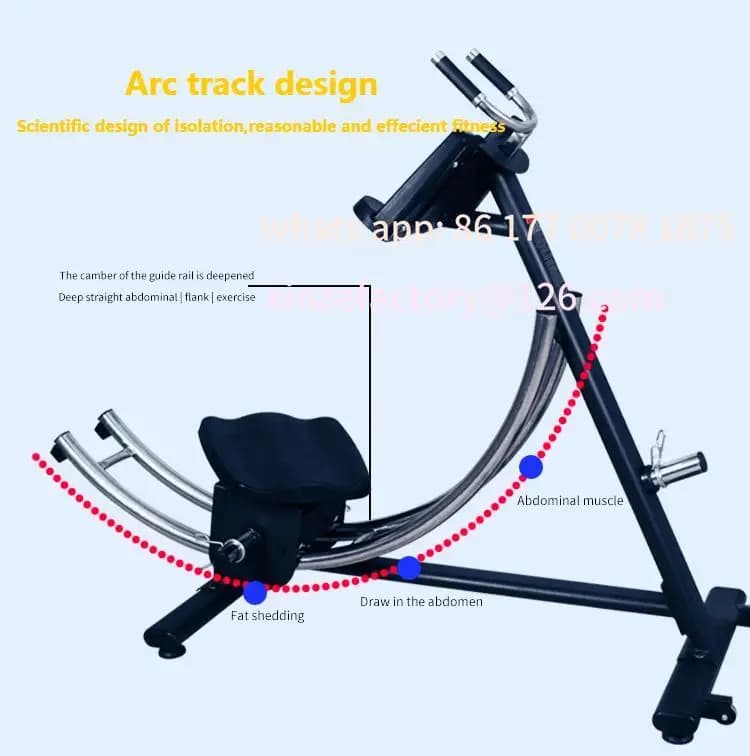Roller wheels for abdominal exercises for fitness coach for adults with maximum load of 500 kg per customizable submachines