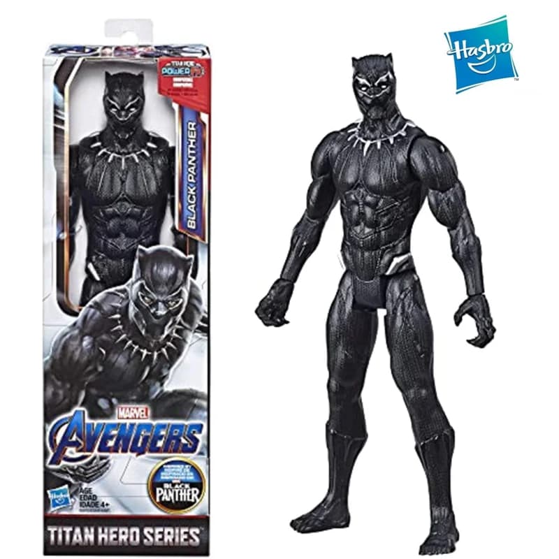 Originale Hasbro Marvel Legends The Avengers Titan Hero Series Black Panther Action Figure Modello da collezione in scala da 12 pollici
