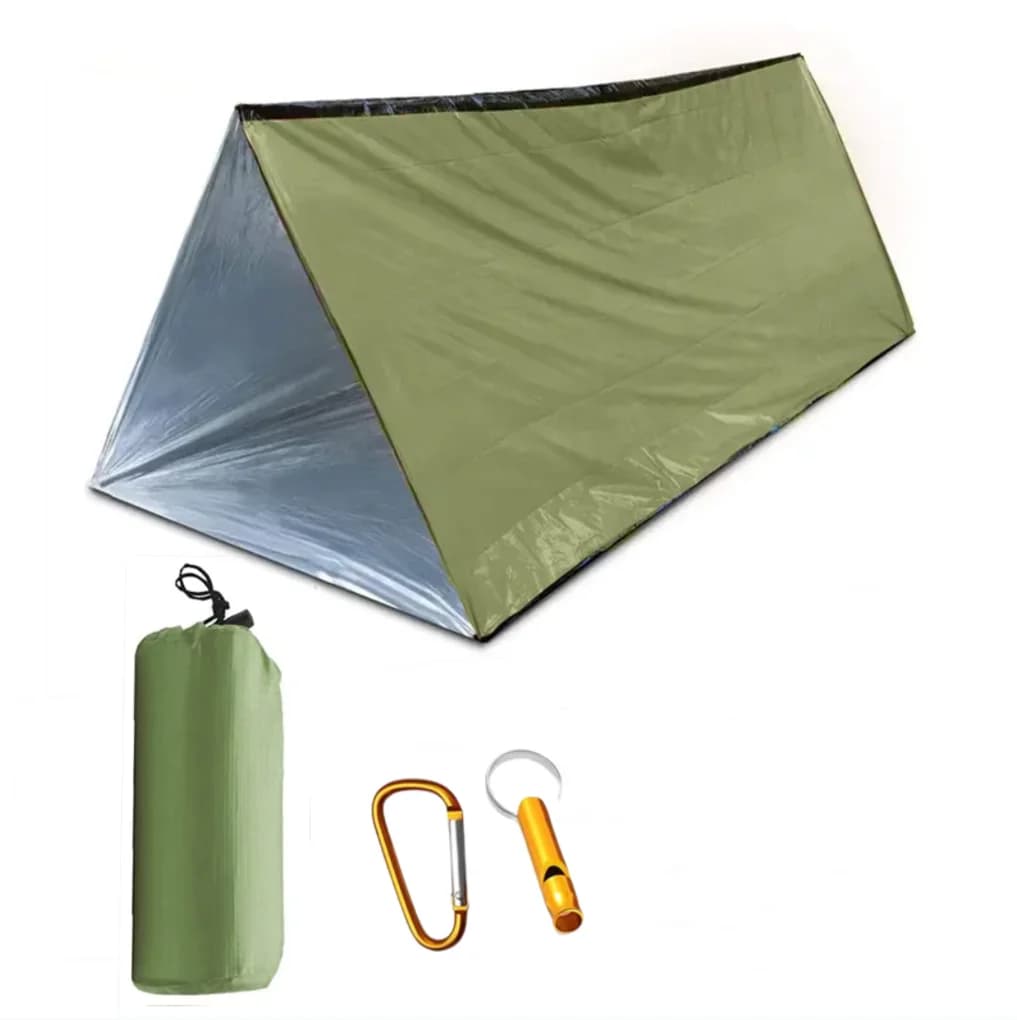 PE Emergency Tent for Exterior, Portable Thermal Cover, Safe Emergency Peel