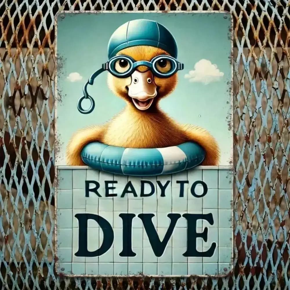 Rustproof Scuba Diving Metal Wall Art, Nautical Pool Decor with Life Vest & Goggles, Gift for Commercial Spaces