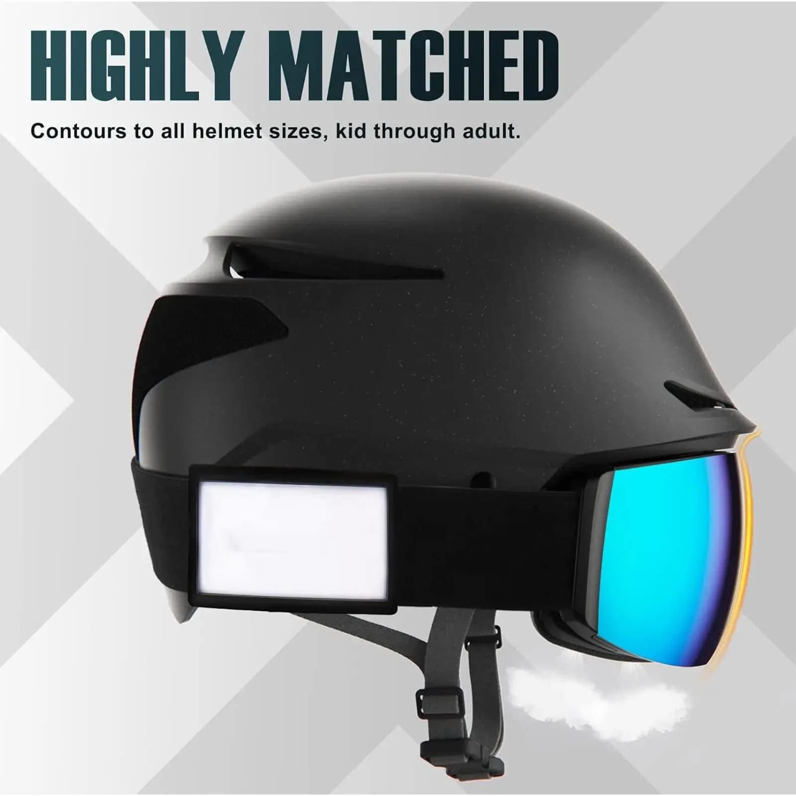 Porta passaggio per occhiali da sci 4 pezzi Anti-perdita Accessori per sport invernali Porta carte per occhiali da sci per donna Uomo Professionisti di sciatori