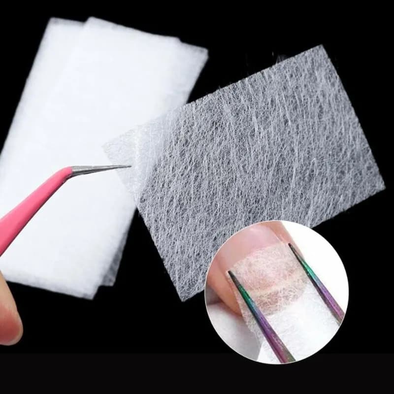 10-50 pezzi di estensione delle unghie in fibra di vetro di seta non tessuta sethe forma avvolgere manicure edificio gel UV punte acriliche francesi carta in fibra di vetro