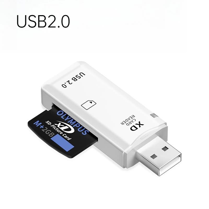 2 Lettori di Schede XD Originali USB 2.0, Adattatore di Memoria per Fotocamere Olympus Fuji, da Type C a Micro USB, OTG Type C Ugreen
