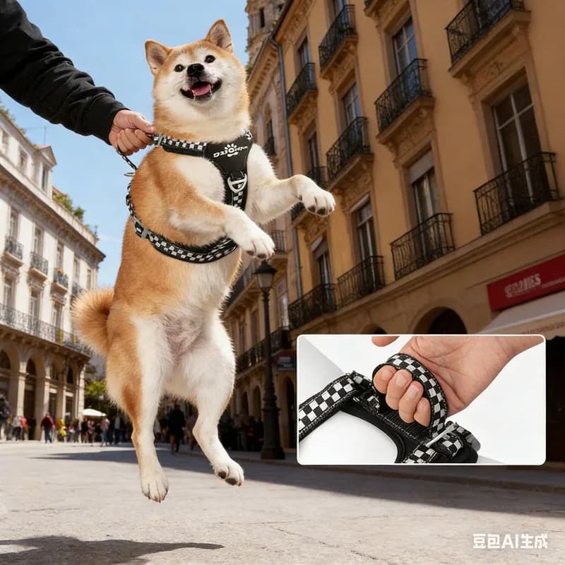 Pettorina per Cani Riflettente e Traspirante, Imbottita per Addestramento, Regolabile, Accessori di Lusso per Animali Domestici
