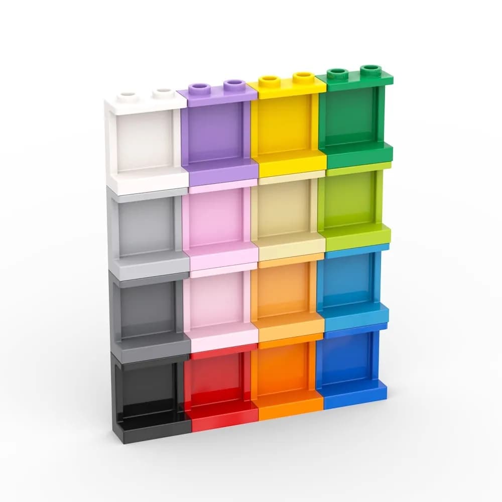 20pcs MOC compatibile assembla particelle 87552 4864 1 x2x2 pannello a parete LDD 87552 Building Blocks Parts Educational Tech Parts Toys