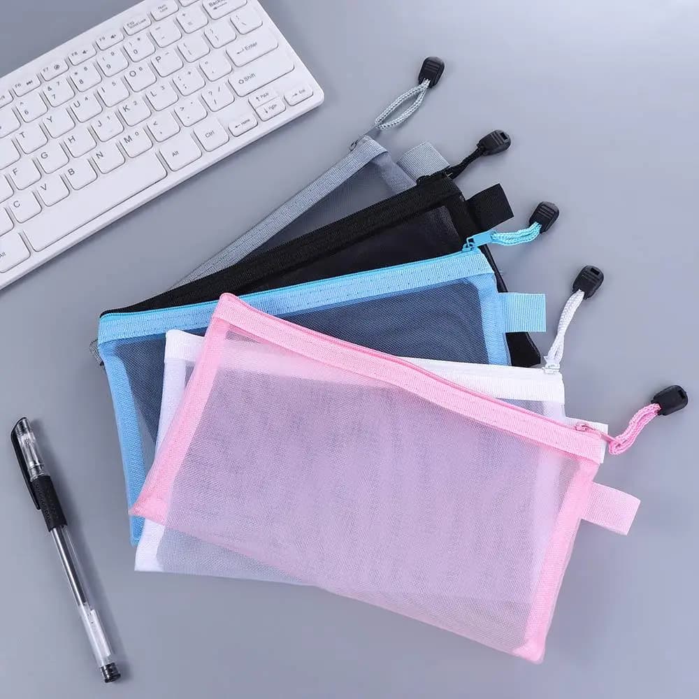 Astuccio A4/A5/A6, Borsa Cosmetica, Pochette Trucchi, Portamonete, Borse Portaoggetti, Astuccio con Cerniera, Astuccio a Rete con Cerniera, Borsa Portadocumenti, Cartelle Portadocumenti