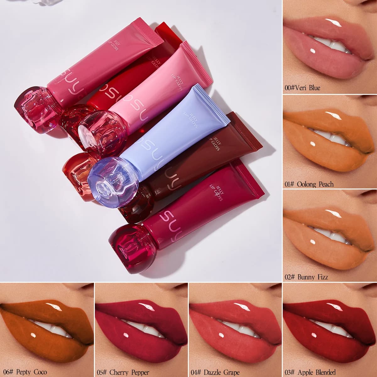 Lucidalabbra idratante in gel - Durevole, impermeabile, resistente al sudore e non si attacca alle tazze, regalo ideale per San Valentino