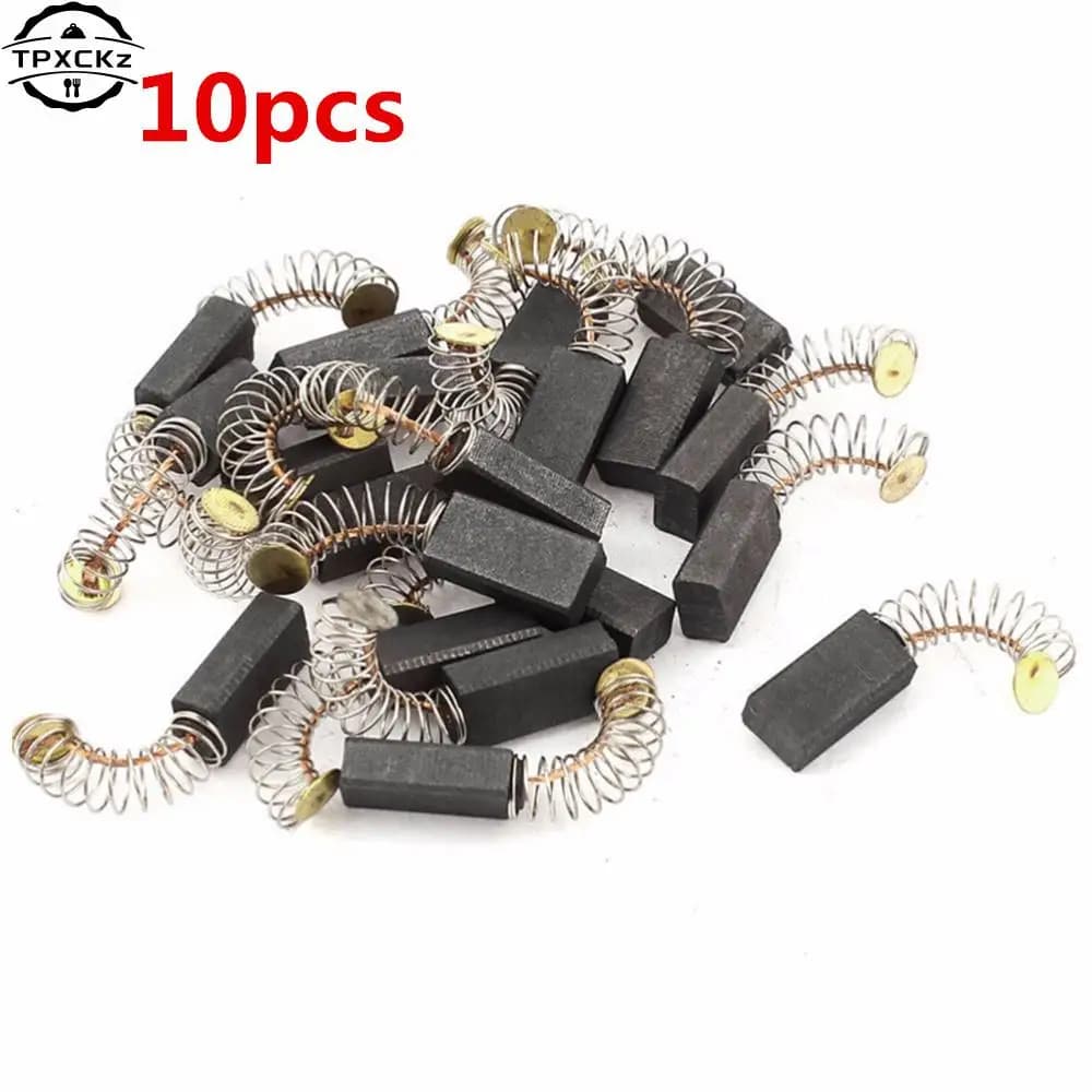 10x Mini trapano smerigliatrice elettrica sostituzione spazzole di carbone pezzi di ricambio per motori elettrici parti rotanti 6.5x7.5x13.5mm