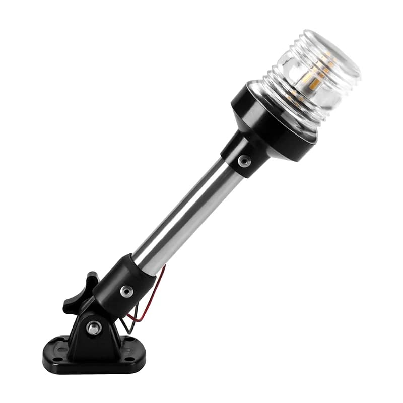 Luci di poppa a LED da 9 pollici per barche Luce di ancoraggio per barche товый о Wenaнь на кеtek Navigazione 12-24V Luce di poppa per barche impermeabile