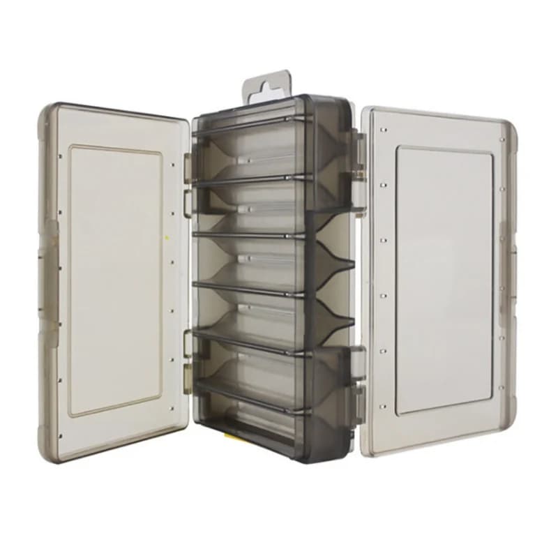 Box for fishing baits box for equipment two-storey Sub-esca box for fishing gear with portable baits box for double-sided equipment