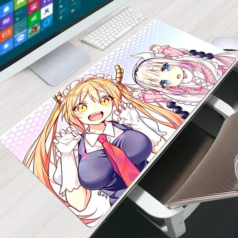 Office Mouse Pad Large Anime Pad M-iss K-obayashis Dragon Maid kawaii Mouse Mat Gamer Keyboard Mousepad Gaming Extended Desk Mat