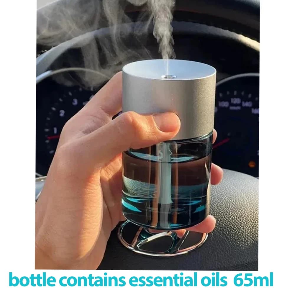 65ML Essential Oils Portable Diffuser, USB Car Deodorant, Glass Fragrance Machine with Timer 3h, Office Accessories
