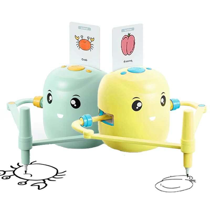 Robot giocattolo intelligente Giocattolo intelligente del fumetto Gioco Disegno Robot Giocattolo educativo Interazione vocale 100 + Scheda parola