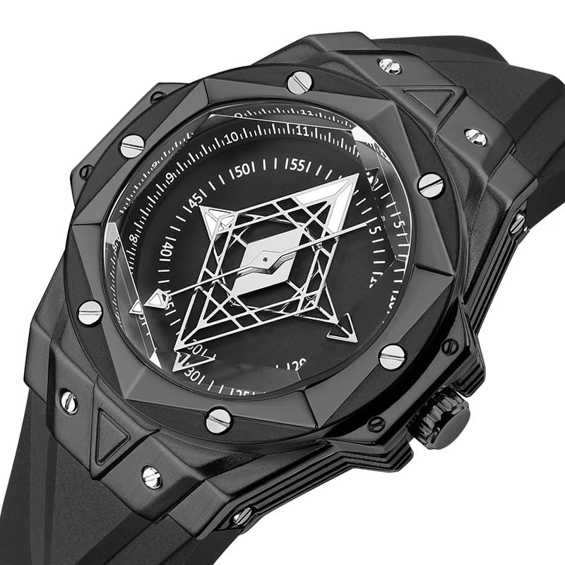 Orologio da polso al quarzo da uomo di lusso di alta gamma, orologio automatico da uomo, orologi meccanici, luminosi, trasparenti e colorati