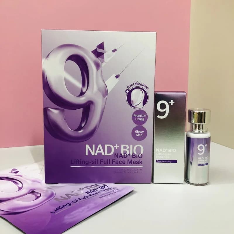 No.9 Essenza riparatrice al collagene NAD + BIO Lifting-sil Maschera integrale idratante rimpolpante viso non grasso rassodante rivitalizzante pelle