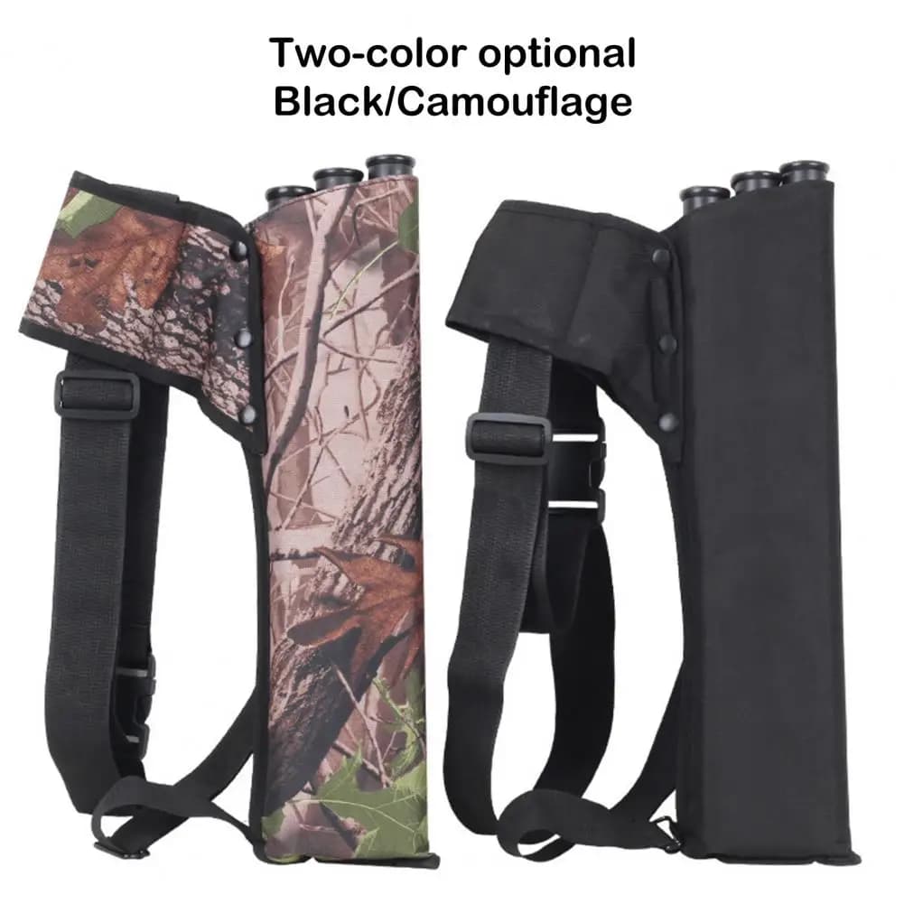 Archery Quiver Arrow Tube Holder Oxford Cloth Quiver Archery Bag Durable Three-tube Arrow Holder Adjustable Sports for Target