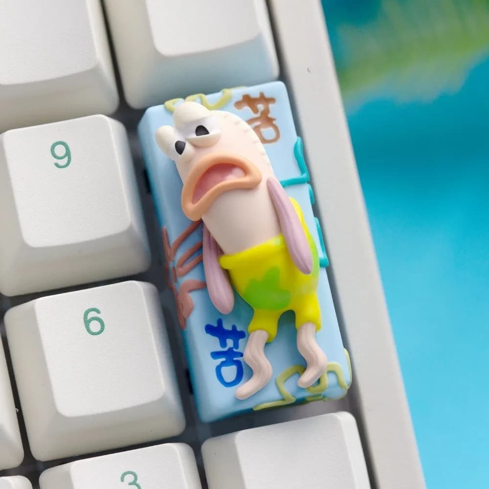 Keycap SpongeBob Sad Fish 2U - Custom resin single cap for mechanical keyboard (Regal)