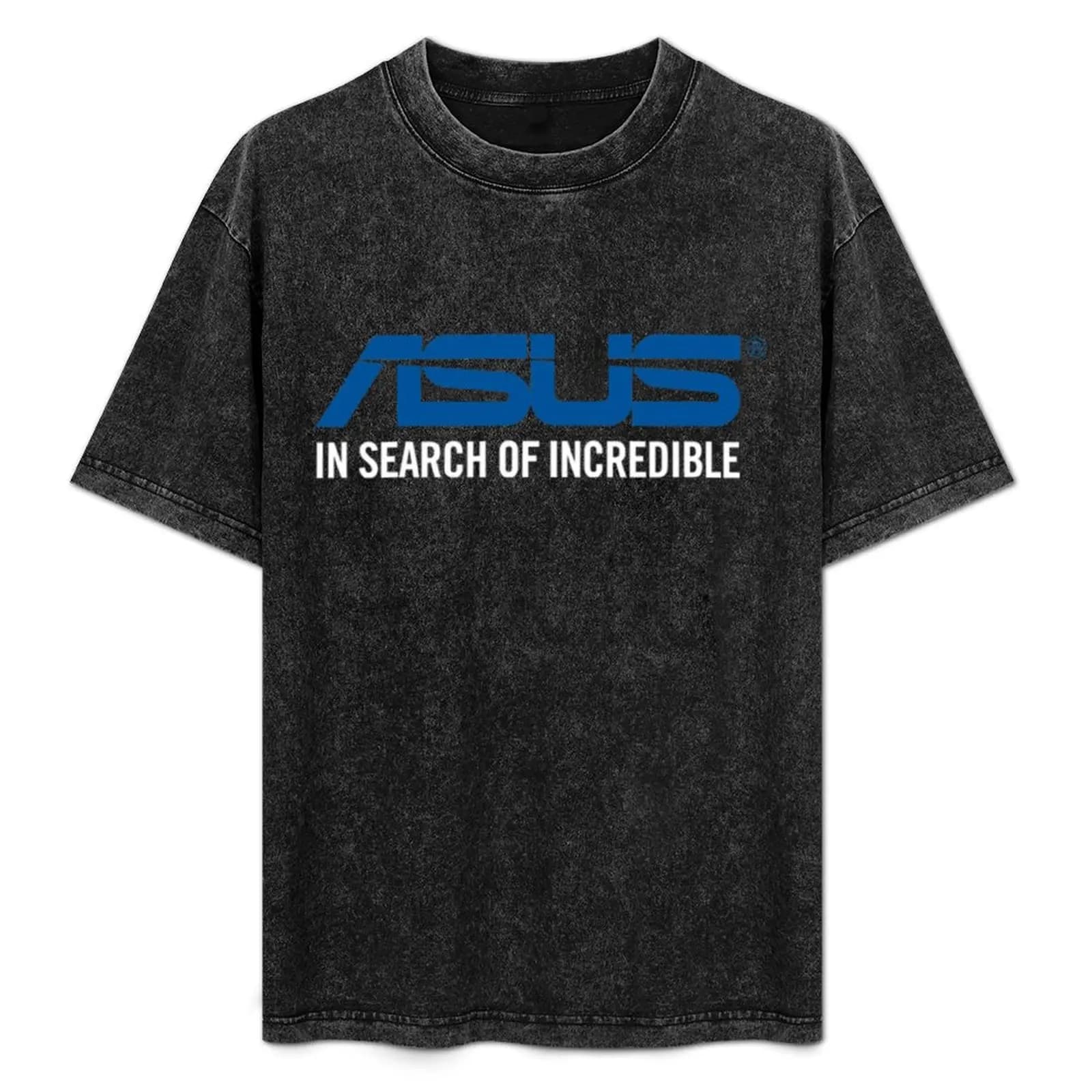 LAPTOP - T-shirt con logo _quot_ASUS_quot_ in morbido cotone a maniche corte