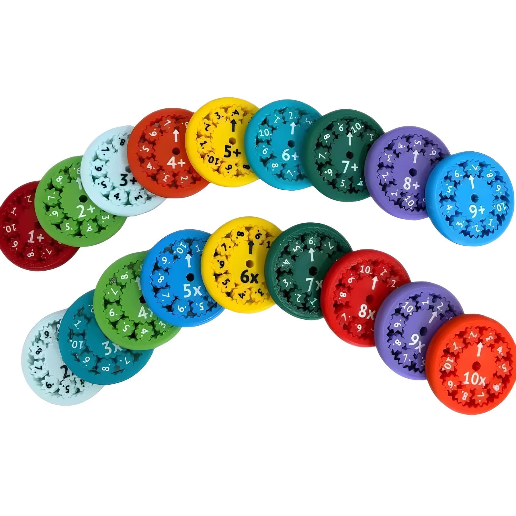Math Fidget Spinner gioco di matematica aritmetica Spinning Toy matematica insegnamento addizione sottrazione divisione di moltiplicazione gioco di Puzzle