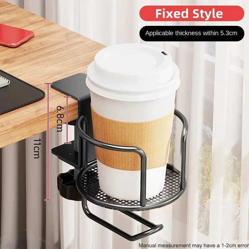 Desk rack 2 in 1 without drill Support with adjustable updated arm clamp 360 degree swivel table edge clamp