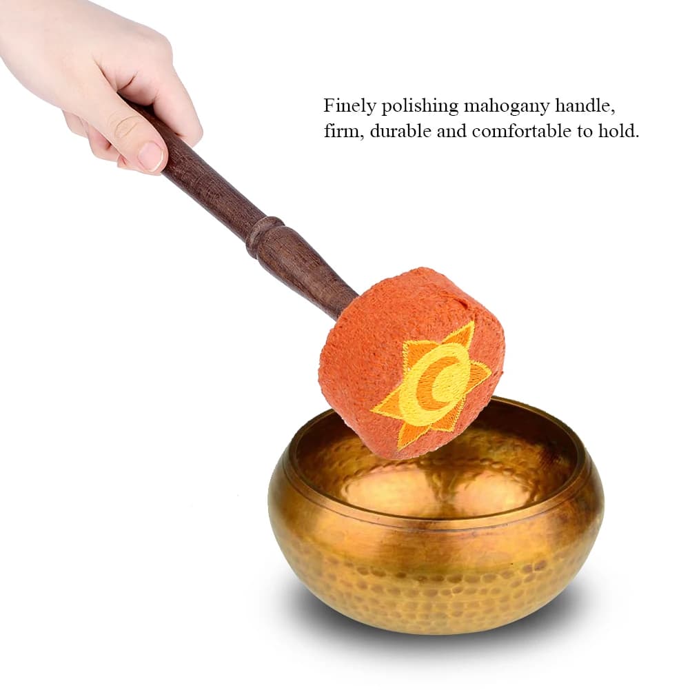 D2 Handmade Hard Wood Felted Striker Mallet Stick for Tibetan Buddhism Singing Bowl Home Table Decoration Home Room Decor Items