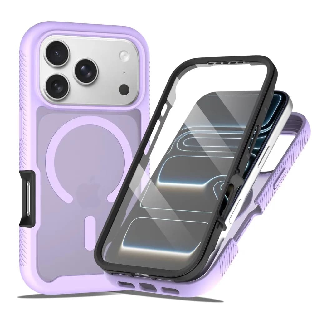 360° Fully Protected Transparent Magnetic Phone Case For iPhone 18 17 Pro Max 17e For MagSafe Wireless Charging Back Cover Funda