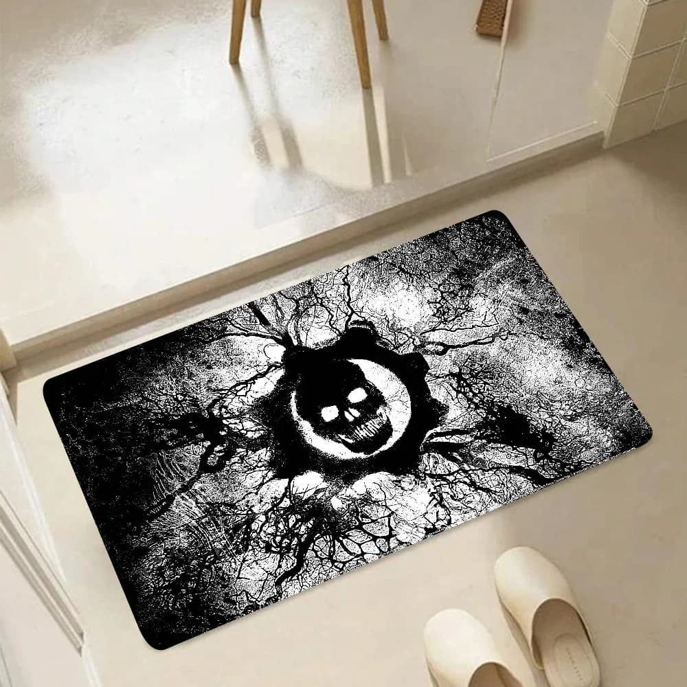 Game Gears Of War Tappetino Zerbini Tappeto per la casa Tappetino per il bagno Tappetini assorbenti Tappetini antiscivolo Decorazioni per la casa Forniture Tappeti