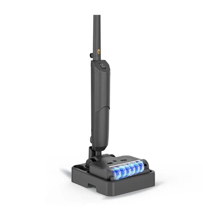 Aspirapolvere Senza Fili per Superfici Asciutte e Bagnate, Lavapavimenti Wireless 2500Pa, Mop 60min, Sterilizzazione UV, Spazzola Pieghevole, Autopulente per Casa