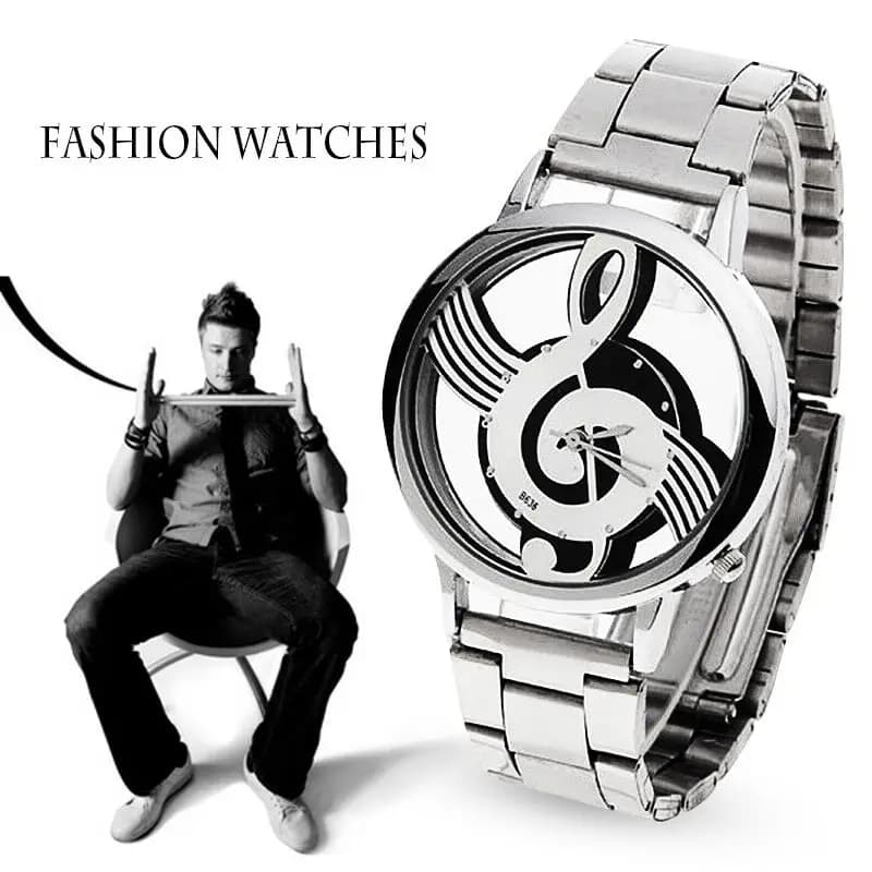 2023 Reloj Mujer moda orologio trasparente donna nota musicale orologi Casual cinturino in acciaio inossidabile orologi da polso al quarzo signore ragazze