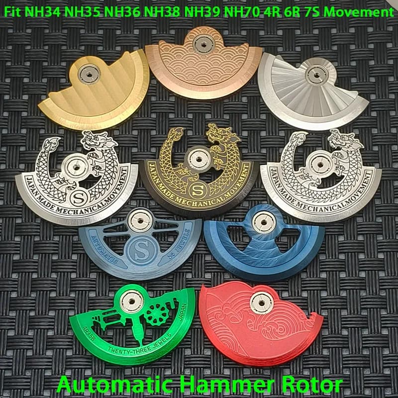 Mod NH35 Martello Automatico Rotore Fit NH34 NH36 NH38 NH70 4R 6R 7S26 Movimento Pendolo Peso Orologio Meccanico Sostituire Accessori