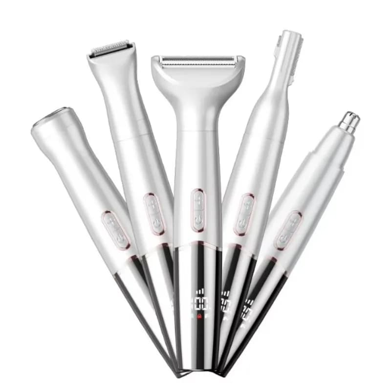 Personal Care Kit 5 in 1 for Man, Electric Shaver for Barba, Trimmer for Face, Body, Eyebrow, Naso and Eyelets