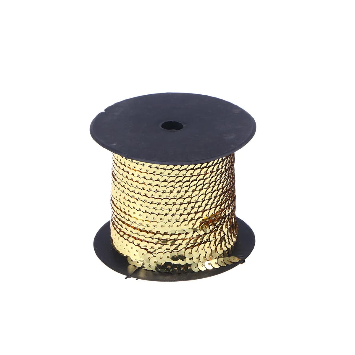 Nastro di Paillettes in PVC Piatto Dorato Chiaro da 6mm, 100 Iarde, per Fai-da-Te, Abbigliamento, Accessori da Sposa, Cappelli, Ricami, Arte Tessile, Brillante