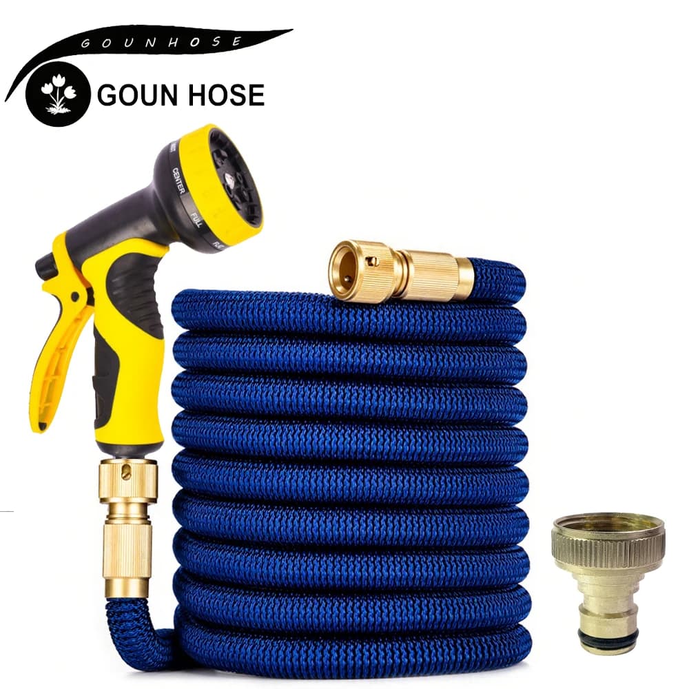 Expandable Hose Garden Hose High-Pressure Car Wash Cleaning Water Gun Home Garden Watering Water Pipes Gardening Supplies