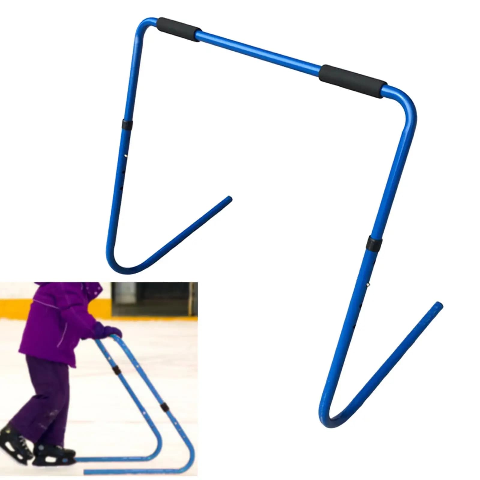Removable Ice Skating Trainer Adjustable Height Skating Aid Children Walker Stand for Inline Skating Practice