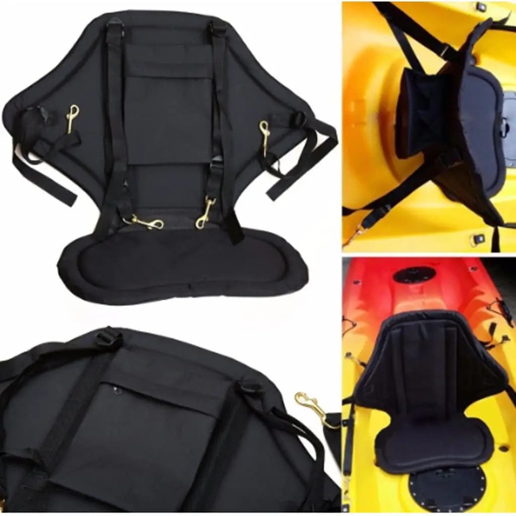 Supporto per sedile posteriore per kayak Cuscino marino in nylon Cinghie regolabili per uso su canoa per barca a remi per bambini