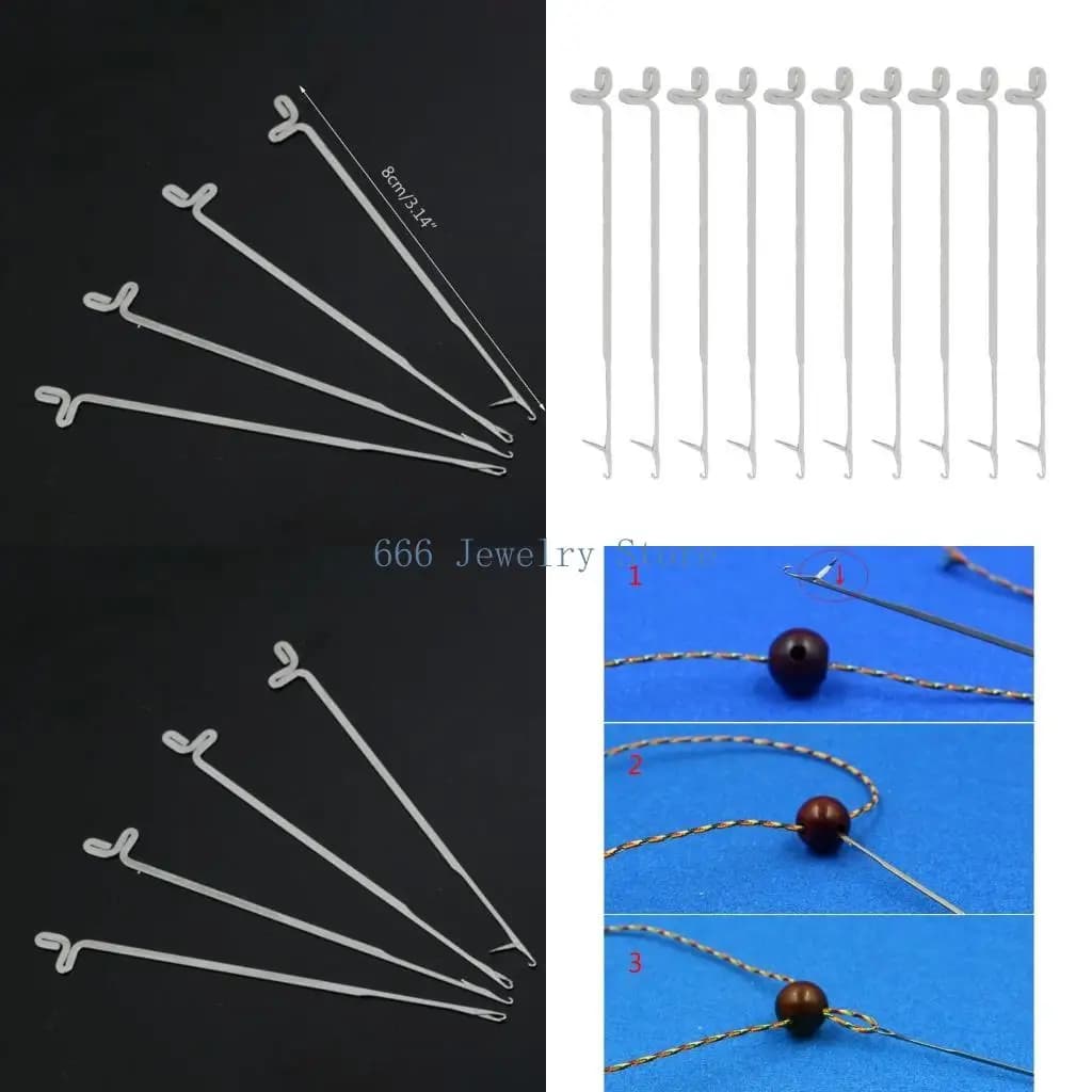 F2TD 10pcs/set Sewing Needles Sealing Crochet Hook DIY Weave Knitting Tools Dread-lock Crochet Needle Hook Hair Weaving