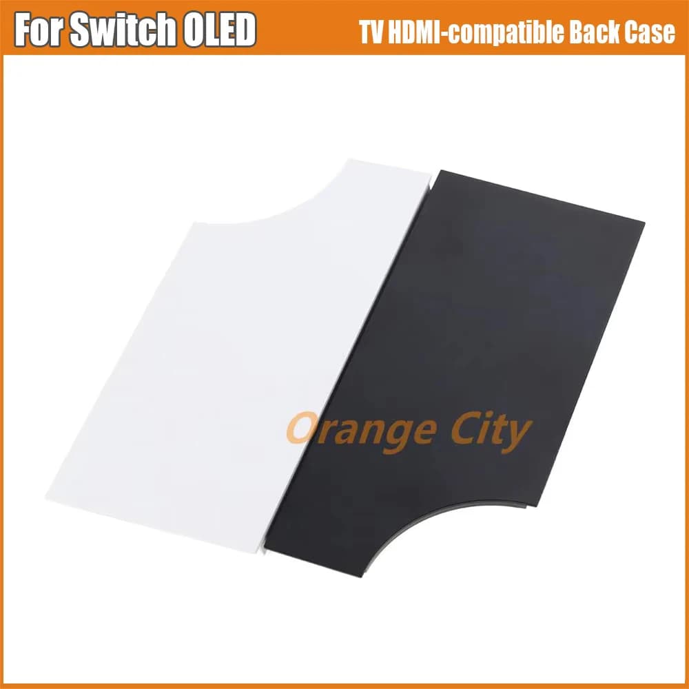 Custodia a conchiglia di ricambio per Switch Oled Game TV Dock Cover posteriore compatibile HDMI Base Flip Cover per Switch OLED senza logo